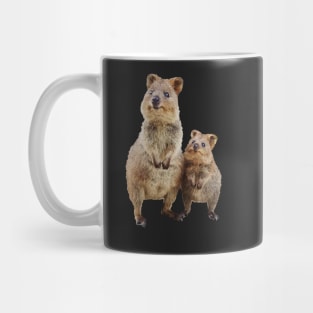 Quokka with Baby Cute Australian Teddy Bear Mug